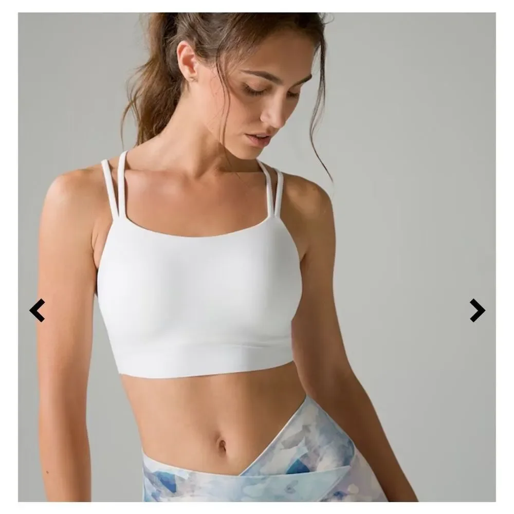 SOMA Sport Longline Yoga Sports Bra blue Wireless Women’s L NEW